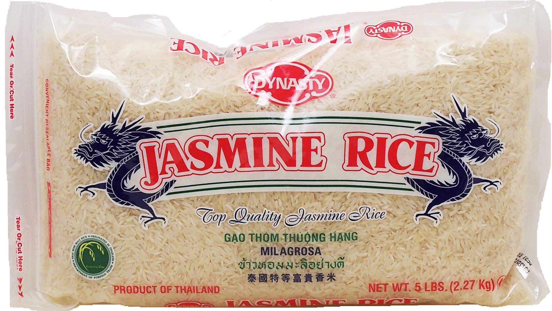 Dynasty  jasmine rice of Thailand, gao thom thuong hang Full-Size Picture